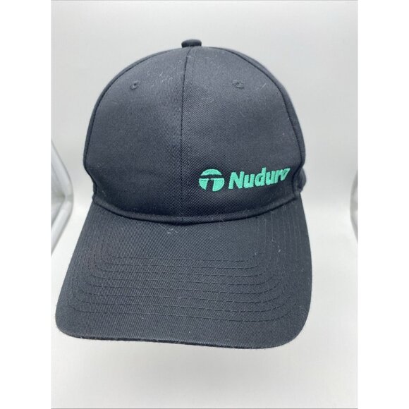Nudura Black Adjustable Baseball Cap Hat Snap-back Port Authority - Picture 1 of 8